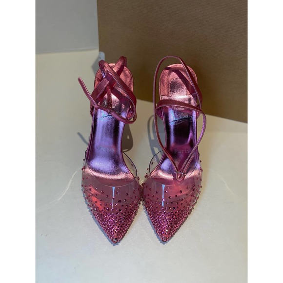 CHRISTIAN LOUBOUTIN Spikaqueen 100 embellished PVC pumps. - Picture 4 of 9